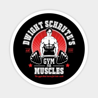 Dwight Schrute's Gym For Muscles Magnet